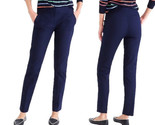 Womens Sz 10 J Crew Pants Blue Navy Cotton Trouser L1298 2020 Work Pant - $14.25