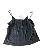 Donna Karan Camisole L Black Lightweight Stretchy Adjustable Straps  - $37.16 CAD