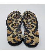 COACH Sandals Size 6 Rubber Animal Print Mob Wife Beach Summer Flip Flop - £15.49 GBP