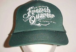 New Orleans French Quarter Birthplace Jazz Adult Unisex Green Trucker Ca... - $24.45