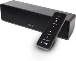 Zvox Dialogue Clarifying Sound Bar With Patented Hearing, Av100 Black. - £132.16 GBP