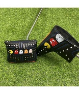 Golf Club Mallet Blade Putter Head Cover Pacman Cartoon Arcade Black - $52.63 CAD