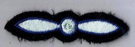 Canadian Armed Services Aviator Silver &amp; Blue On Black Arm Patch 1&quot; x 3&quot; - £2.36 GBP