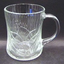 Arcoroc Clear Glass Canterbury Design Large Glass Mug 10 oz  Made In France - £11.00 GBP