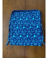 Handmade by PZQUILTS  Child Purple Flowers Backpack With Draw Straps - $15.95
