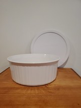 Corning Ware F-1-B French White Casserole Dish Round Serving 2.5 Liter - £16.91 GBP