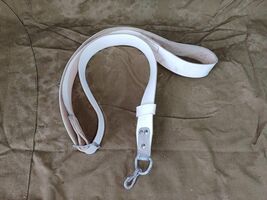 USSR Soviet Russian Army Carrying Sling Semi Leather White Belt Parade S... - $36.63