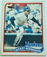 1989 Topps Ricky Henderson Baseball Duo-Tang School Paper Pocket Folder ... - £7.95 GBP