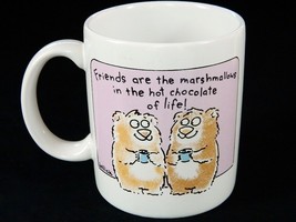 Vintage Shoebox Coffee Mug Friends are Marshmallows in the Hot Chocolate... - $17.77
