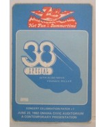 38 SPECIAL / ALDO NOVA - VINTAGE ORIGINAL CONCERT TOUR CLOTH BACKSTAGE PASS - $10.00