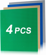 4 Pack Classic Baseplates, Building Plates for Building Bricks, Compatib... - $227.75 MXN