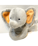 Carters Child of Mine Plush Stuffed Gray Elephant Baby Crinkle Ears Ring... - £9.12 GBP