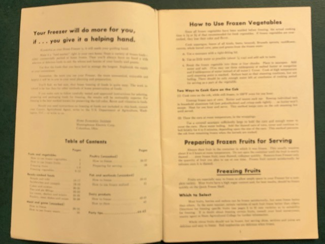 Vintage Lot Westinghouse Appliances Book/Manuals - Freezer and Range Item image 3