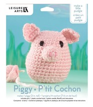 Leisure Arts Friend Piggy Crochet Pudgies Kit 57012 - $13.95