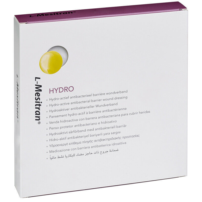 L-Mesitran Hydro Wound Dressing 10cm x 10cm, Pack 5, 10