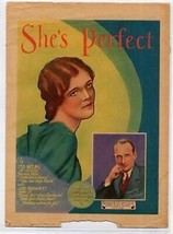 She&#39;s Perfect  Sheet Music by Ted Weems Song of the Week 1931 - £9.36 GBP