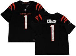 Ja&#39;Marr Chase Autographed Bengals Black Nike Vapor Limited Jersey Beckett - £372.37 GBP