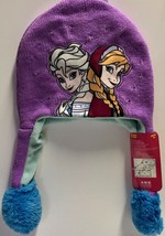 Disney FROZEN  Anna and Elsa LIGHT UP Peruvian Stocking Hat Great Holiday Gift! - £14.33 GBP