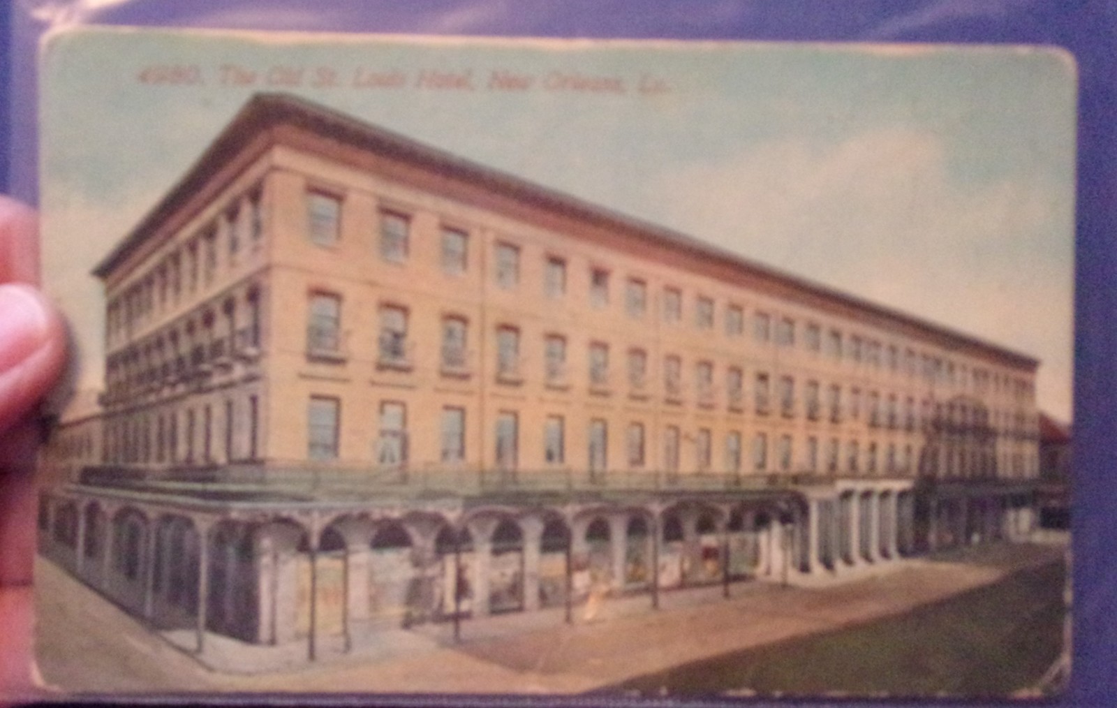 Vintage Old St Louis Hotel New Orleans LA Lithograph Postcard - $4.99
