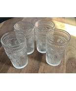 The Pioneer Woman Adeline 16-Ounce Embossed Glass Tumblers, Set of 4, Clear - $15.00