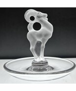 LALIQUE Signed Art Deco France Ram Ring Dish Jewelry Aries Gift Frosted ... - $1,881.10 MXN