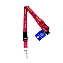 NCAA Arizona State Sun Devils 2Side Team Color Lobster Claw Lanyard w/ K... - £8.69 GBP