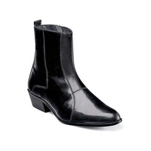 Men's Stacy Adams Santos Side Zip Boot Soft Leather Black 24855-001 image 7