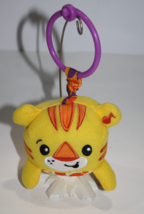 Infantino Tiger Ball 4&quot; Plush Soft Toy Stuffed Animal Hanging Link No So... - $8.95