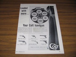 1958 Print Ad Colt Pistols &amp; Revolvers 6 Models Shown Hartford,CT - $13.66