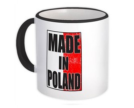 Made In Poland : Gift Mug Flag Retro Artistic Polish Expat Country - £12.77 GBP