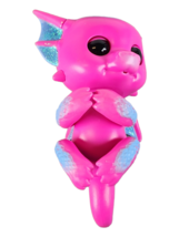 2017 Talking Wowwee Fingerling Dragon Pink w Teal Wings &amp; Claws - £5.40 GBP