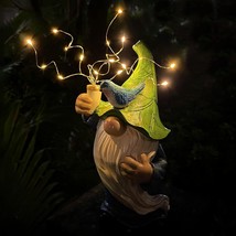 Garden Gnomes with Firework Solar Light Garden Decor for Outside Outdoor... - $69.80