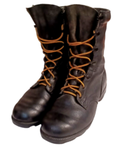 Ro Search Black Leather Military Combat Lace Up Boots Men Size 6 R - £42.53 GBP