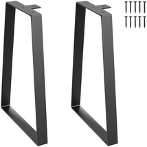VEVOR 16 inch Trapezoid Steel Legs, Replacement Set of 2, Max 400 lbs, B... - $25.90