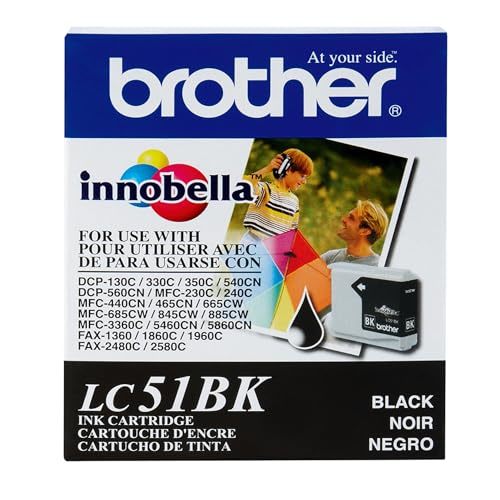 Brother Innobella LC51BK -Ink Cartridge, 500 Page Yield, Black - $45.53