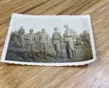 Antique World War 2 WWII Era Photograph Soldiers Uniform Military KG JD - $11.87