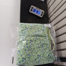 Elastic Waist RN#67473 Women's Green Floral Rear Zipper & Slit Skirt 18W (36×36) image 8