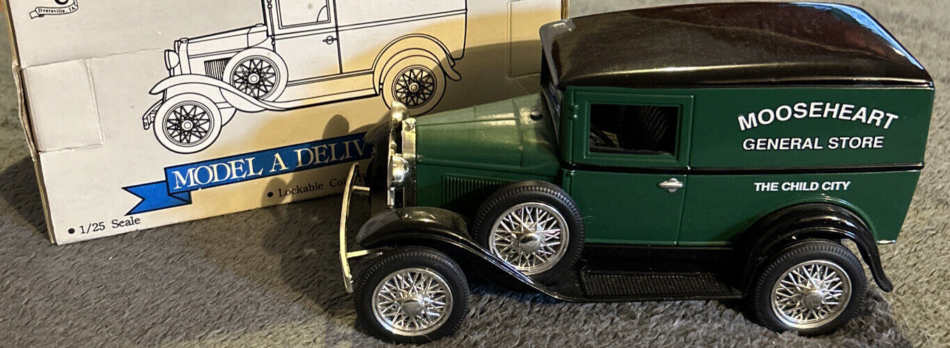 SPEcCAST MODEL A DELIVERY VAN MOOSEHEART GENERAL STORE LIMITED EDITION Bank - $24.30