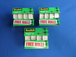 Scotch Magic 3M Tape 3/4&quot; x 325 Inches 12 Rolls Strong and Secure Disapp... - $846.30