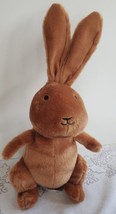Brown Bunny Rabbit Going On An Egg Hunt Stuffed Plush 13” Kohls Cares Easter  - £9.22 GBP