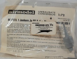 Airmodel Umbausatz Conversion Kit 1:72 Junkers Ju 88 A-4+Messerschmitt B... - $16.75
