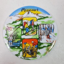 Vintage Missouri Recreational Ceramic Drink Coaster 4 Inch Collectible - $18.00