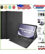 Premium Leather Keyboard Case for Galaxy Tab A9 Plus - 2023 Model Compat... - $61.53 CAD