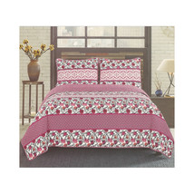 Floral &amp; Geometric Pattern Bedspread   3-piece Set Full/Queen &amp; King Size - £47.48 GBP+