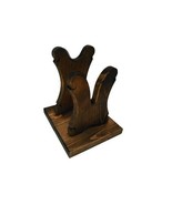Rustic Wooden Gun Rack Stand Table Top Display - Rifle Shotgun Lever - $428.18 MXN
