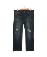 True Religion Jeans Mens 40 Billy Super T Flap Pocket Distressed Medium ... - $64.97 CAD