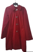 London Fog Trench Coat Women XL Burgundy - $34.64