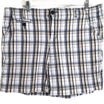 Faded Glory Brown Blue Plaid Shorts Size 16 Women&#39;s  - £10.14 GBP