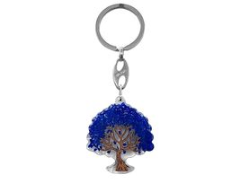 Mia Jewel Shop Tree of Life Chip Stone Inlay Clear Acrylic Keychain - Handmade G - £11.92 GBP