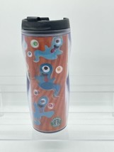 STARBUCKS 16 oz holographic HALLOWEEN Spooky Ghost 3D travel TUMBLER fro... - £10.80 GBP